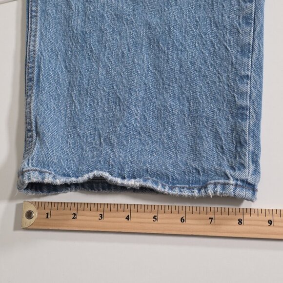 Abercrombie & Fitch Curve Love Jean Women 33 / 16R Blue High Rise Cotton Stretch - Picture 10 of 16